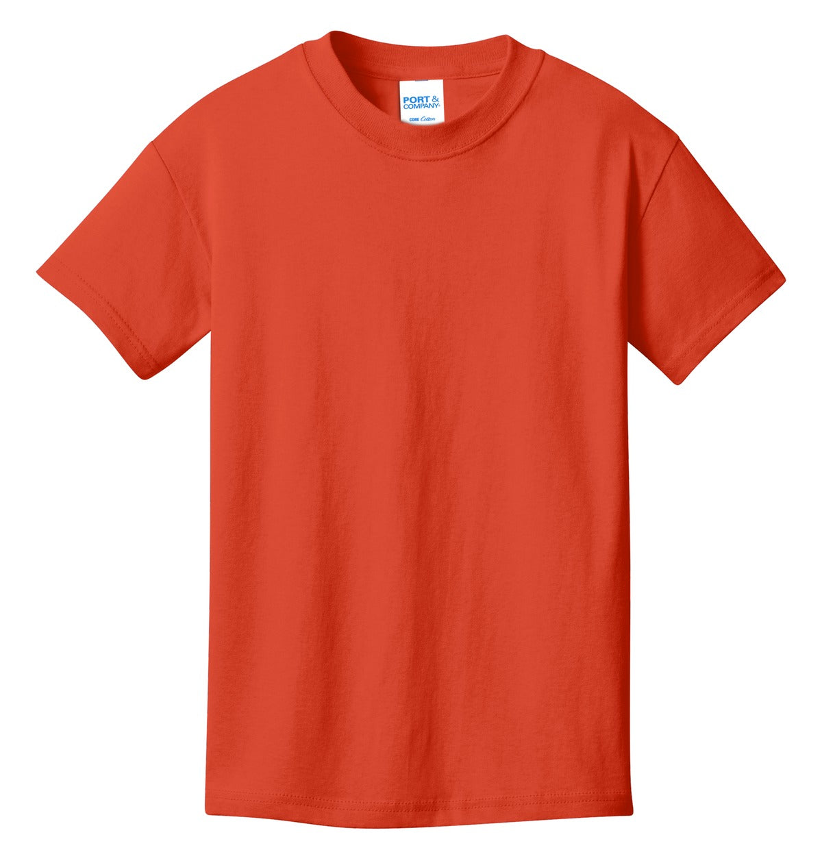 Port & Co Youth Core Cotton Tee - Orange