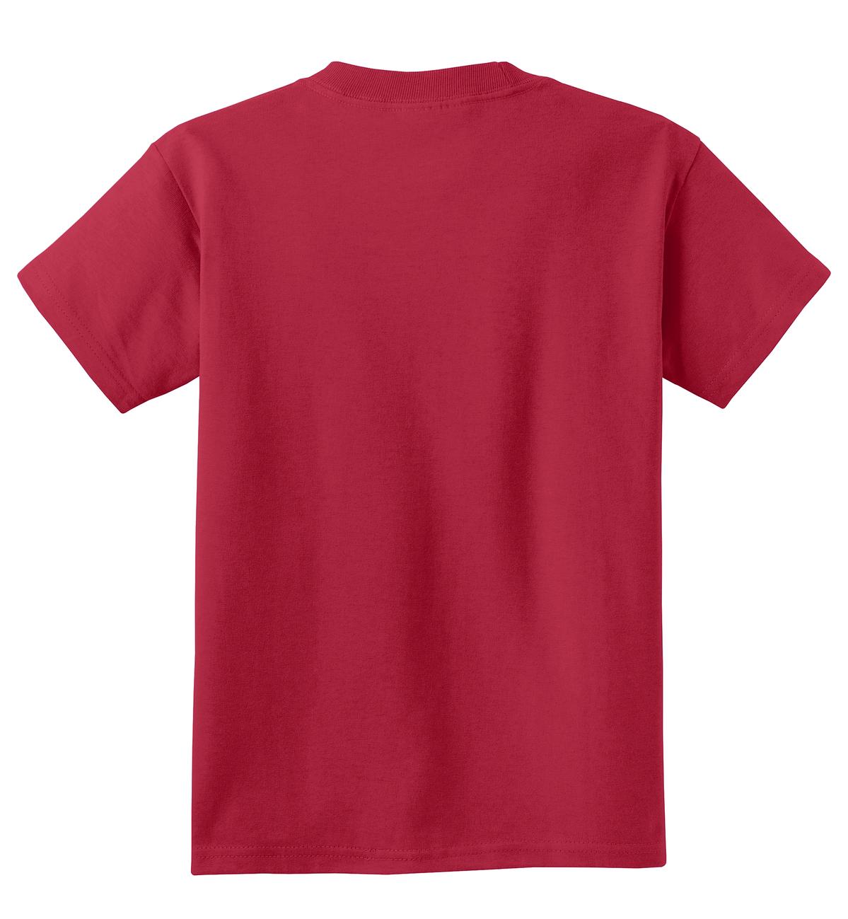 Port & Co Youth Core Cotton Tee - Red
