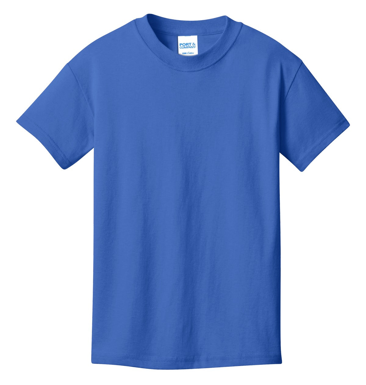 Port & Co Youth Core Cotton Tee - Royal