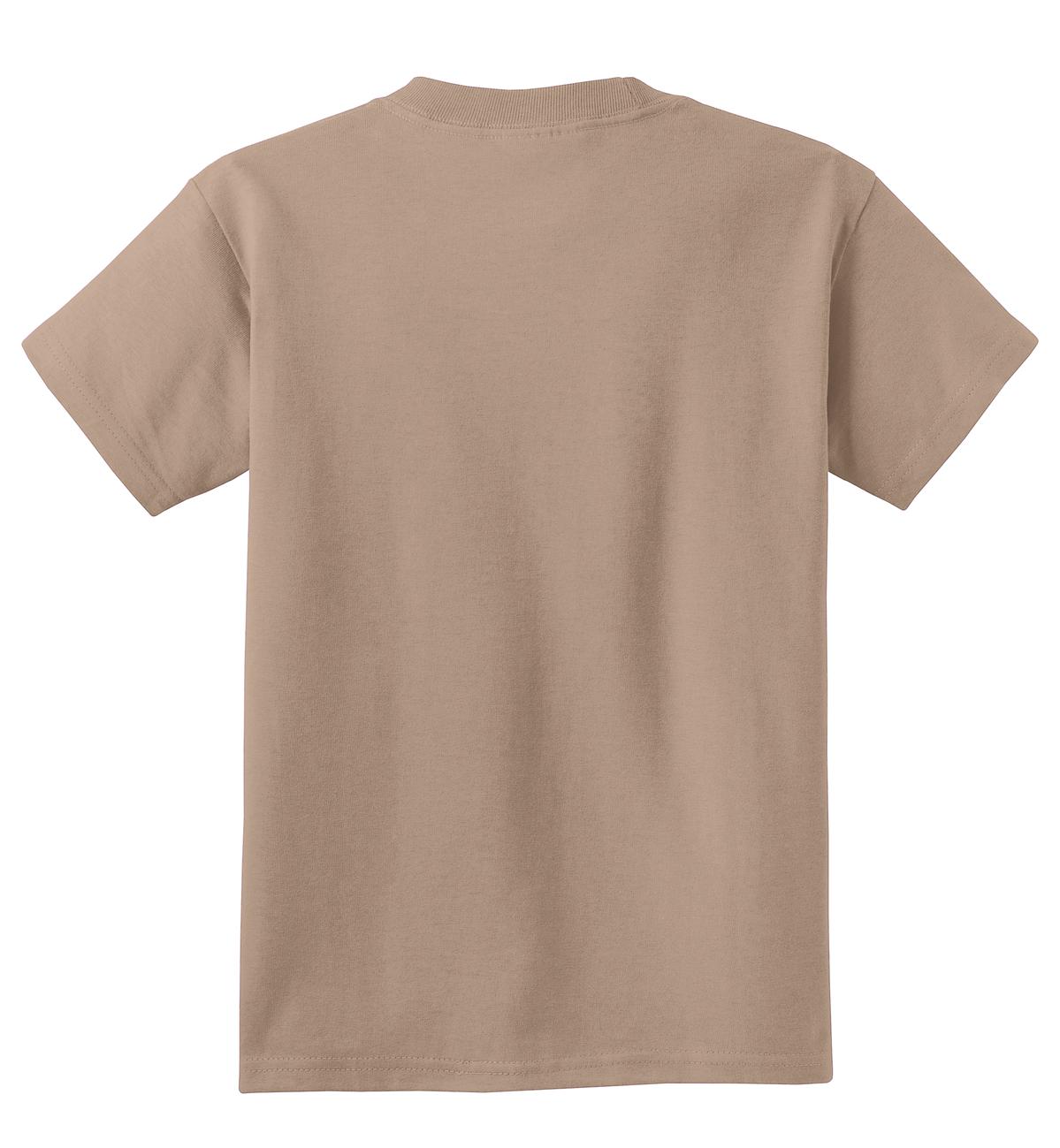 Port & Co Youth Core Cotton Tee - Sand