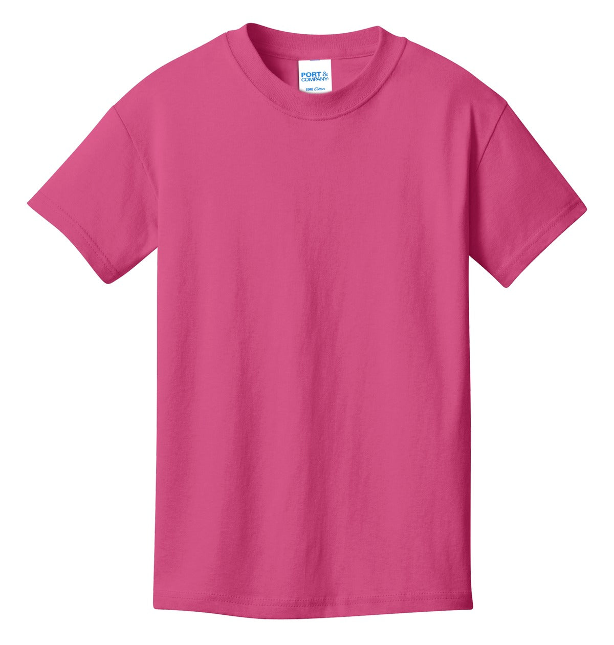 Port & Co Youth Core Cotton Tee - Sangria