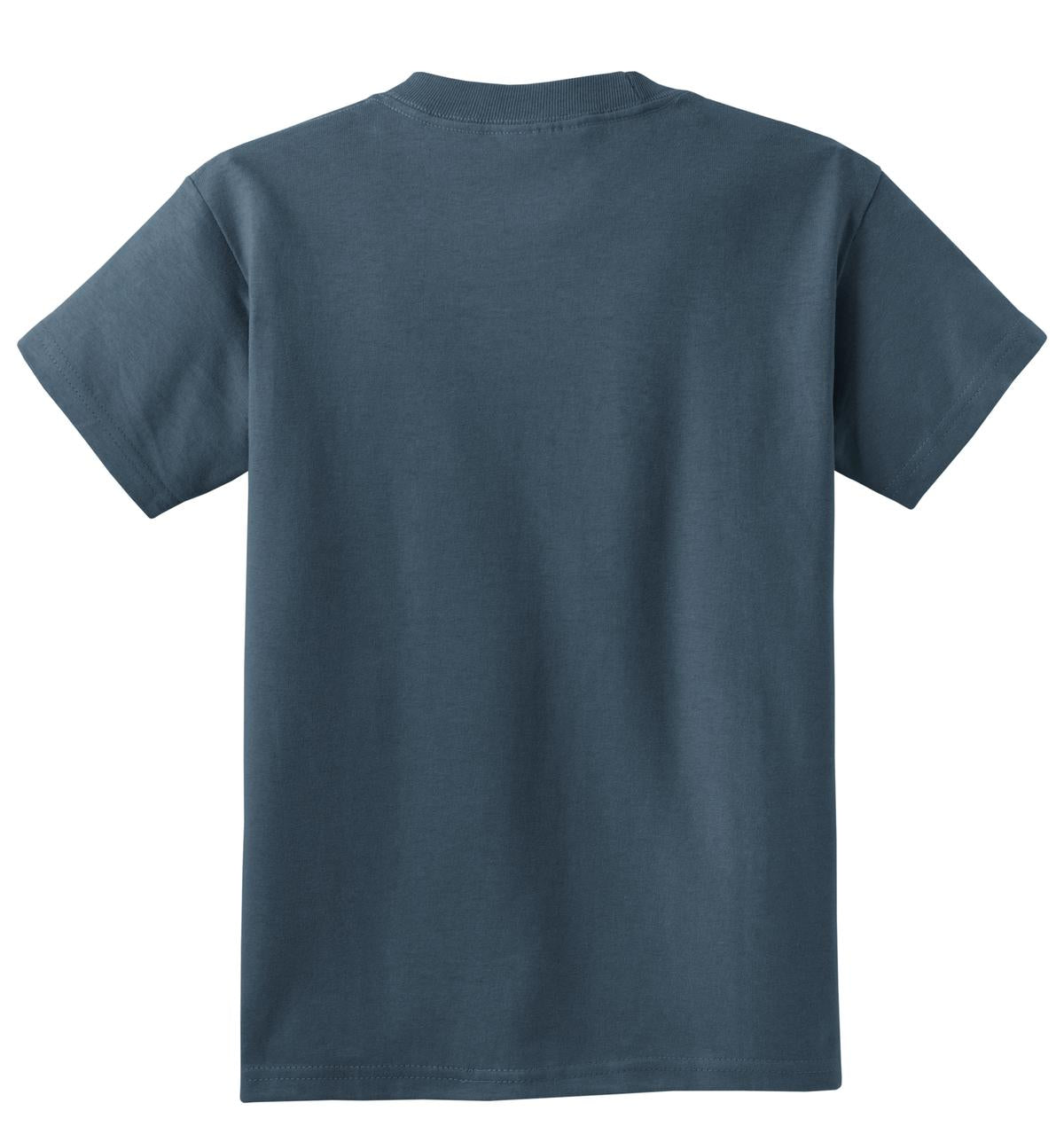 Port & Co Youth Core Cotton Tee - Steel Blue