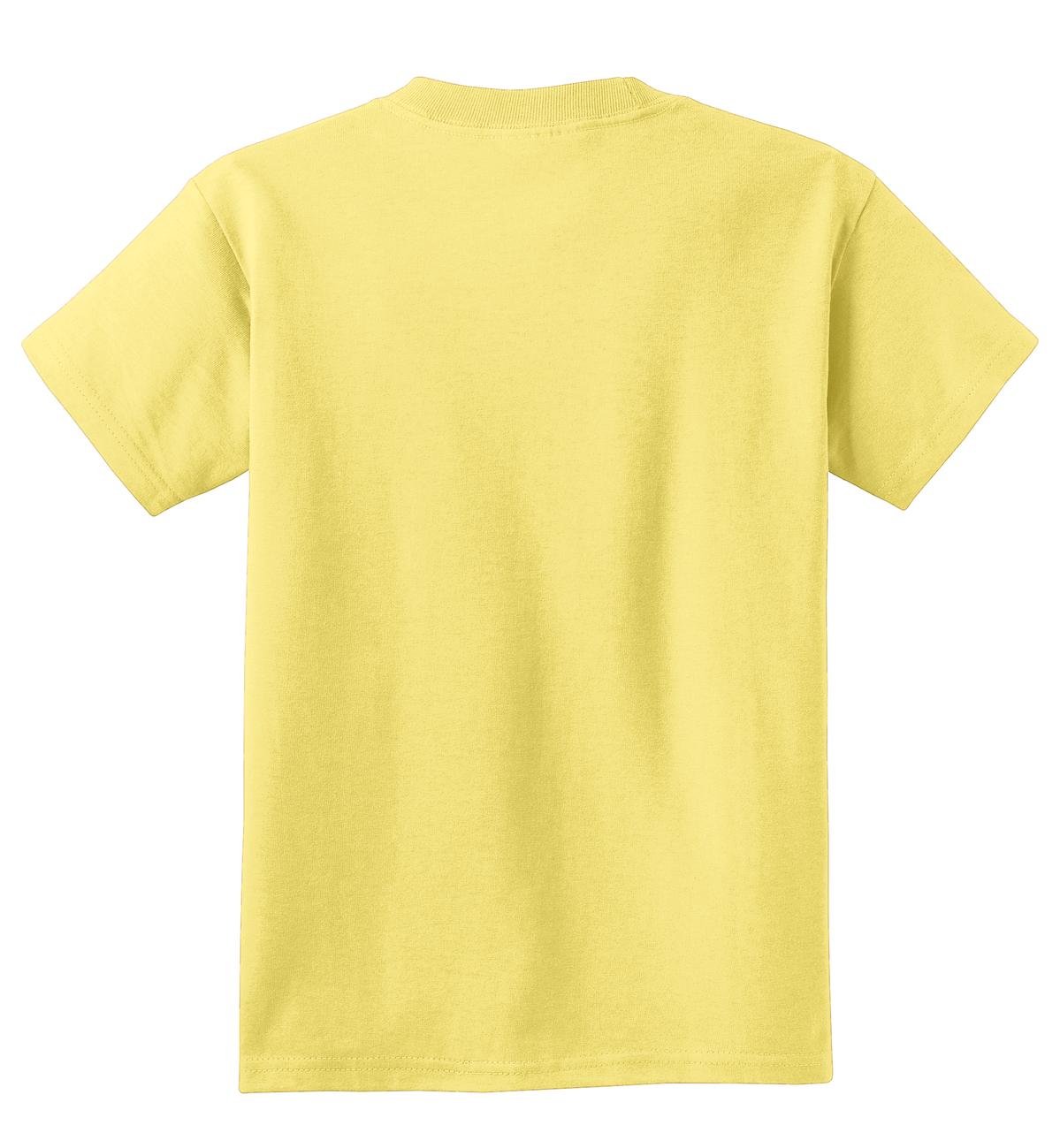 Port & Co Youth Core Cotton Tee - Yellow