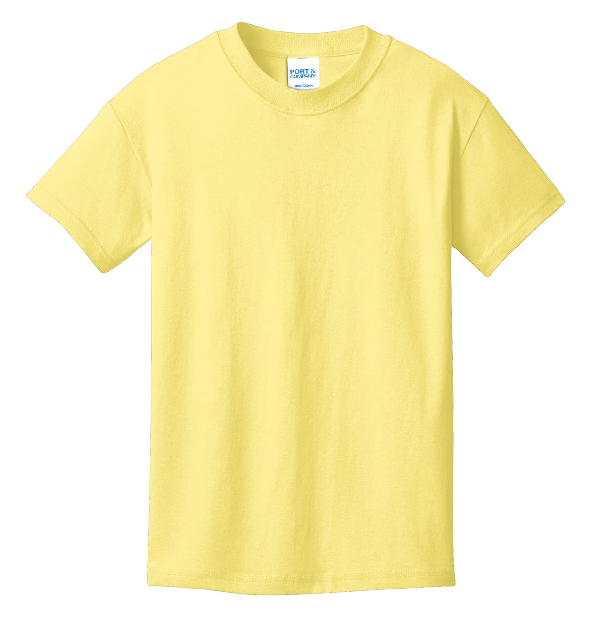 Port & Co Youth Core Cotton Tee - Yellow