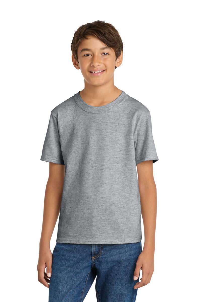 Port & Co Youth Core Cotton Tee - Athletic Heather