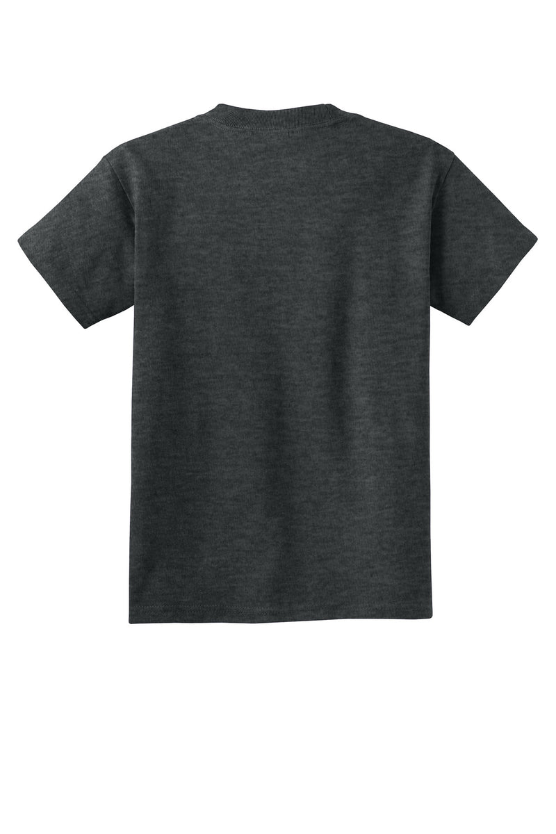 Port & Co Youth Core Cotton Tee - Black Heather