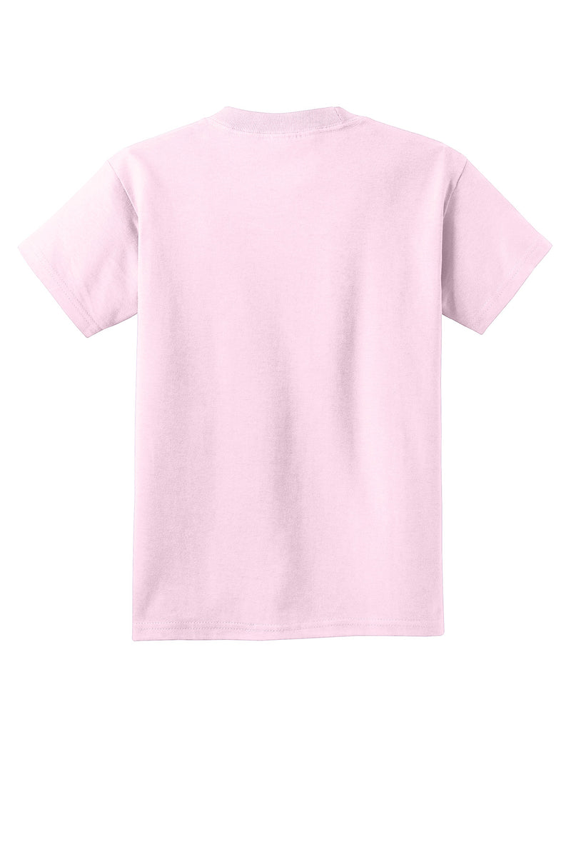 Port & Co Youth Core Cotton Tee - Cherry Blossom
