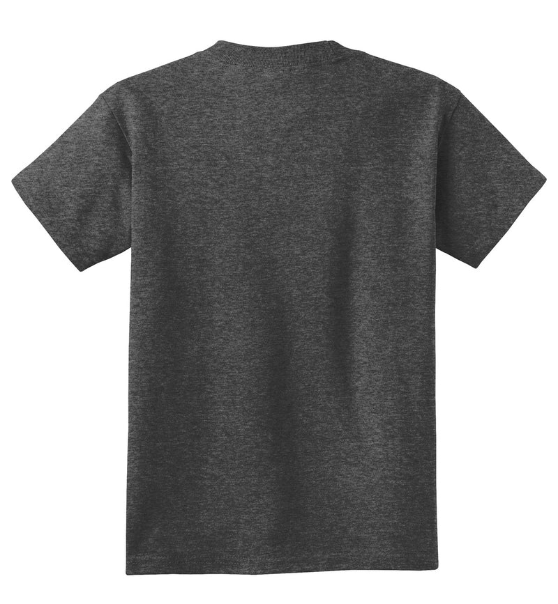Port & Co Youth Core Cotton Tee - Dark Heather Grey