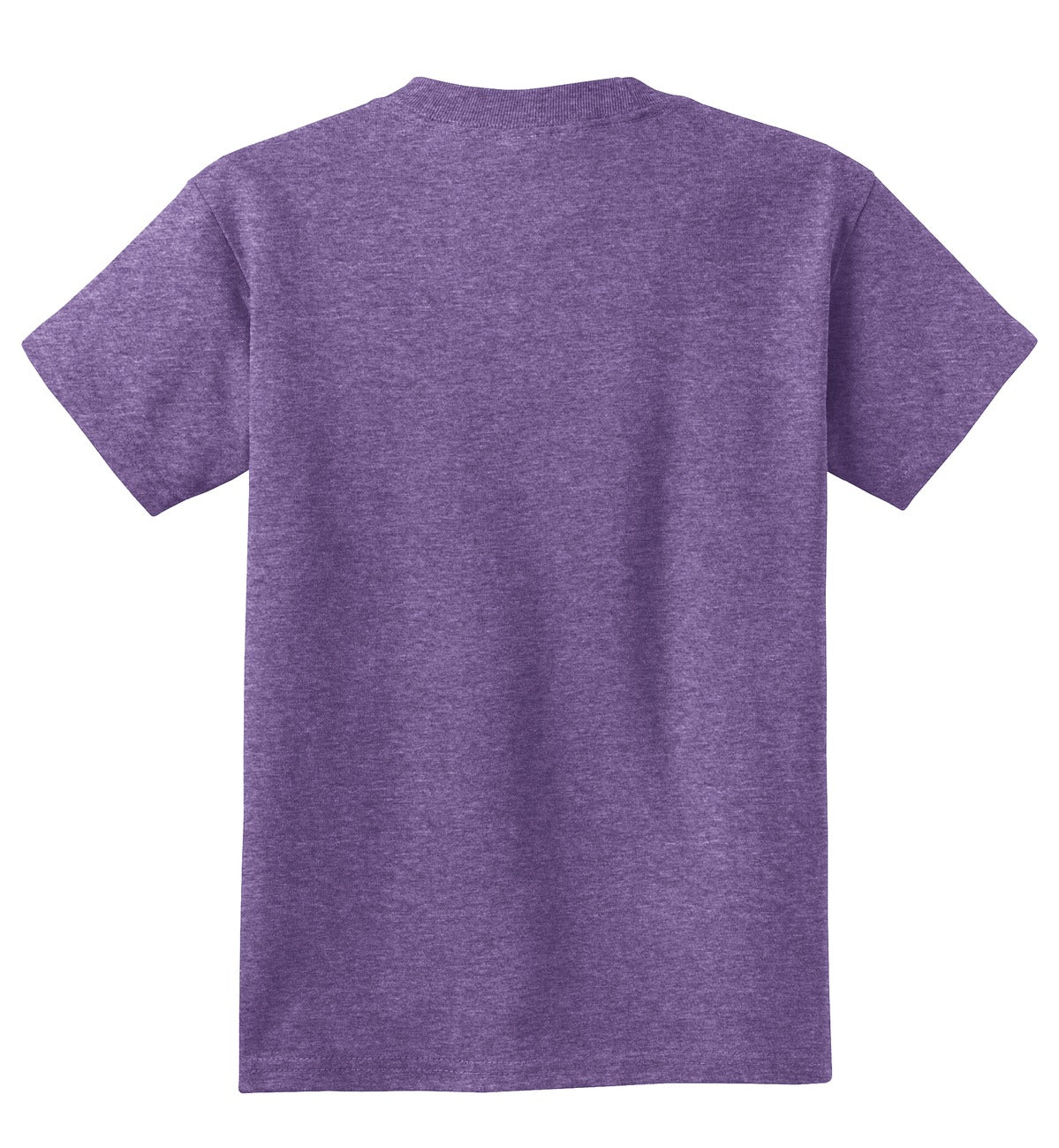 Port & Co Youth Core Cotton Tee - Heather Purple