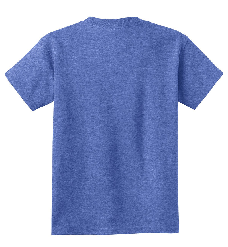 Port & Co Youth Core Cotton Tee - Heather Royal