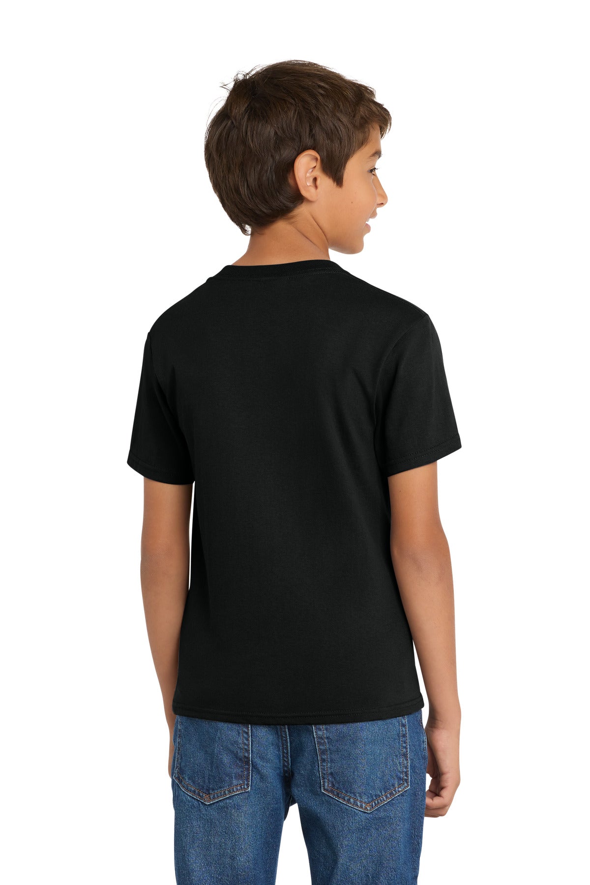 Port & Co Youth Core Cotton Tee - Jet Black