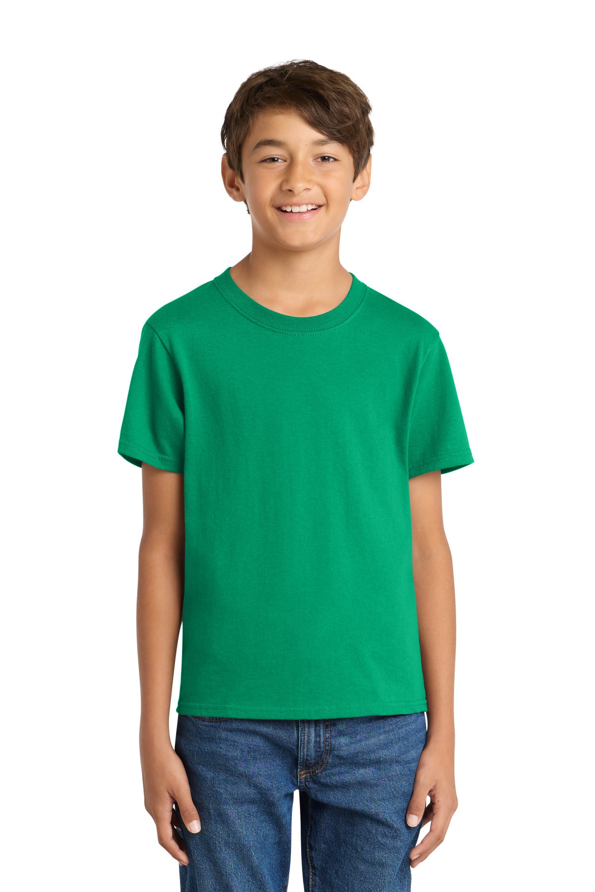 Port & Co Youth Core Cotton Tee - Kelly
