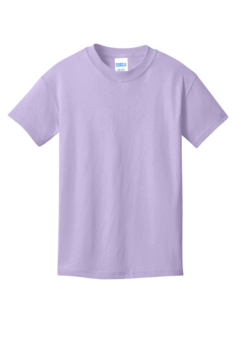 Port & Co Youth Core Cotton Tee - Lavender