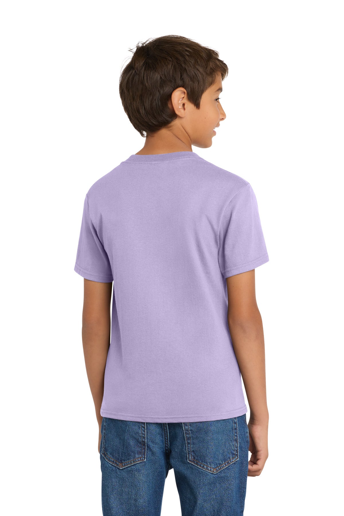 Port & Co Youth Core Cotton Tee - Lavender