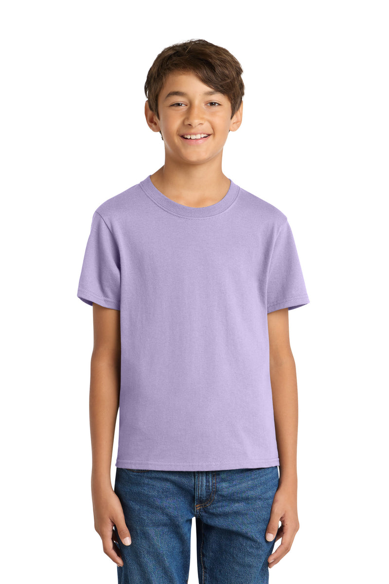 Port & Co Youth Core Cotton Tee - Lavender