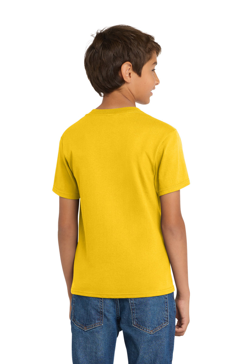 Port & Co Youth Core Cotton Tee - Lemon Yellow