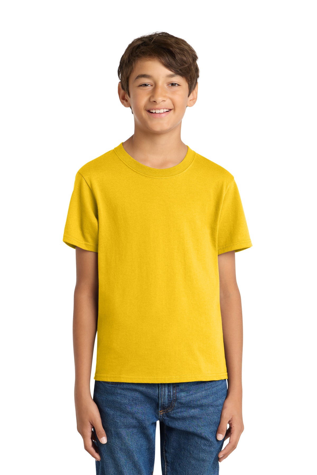 Port & Co Youth Core Cotton Tee - Lemon Yellow