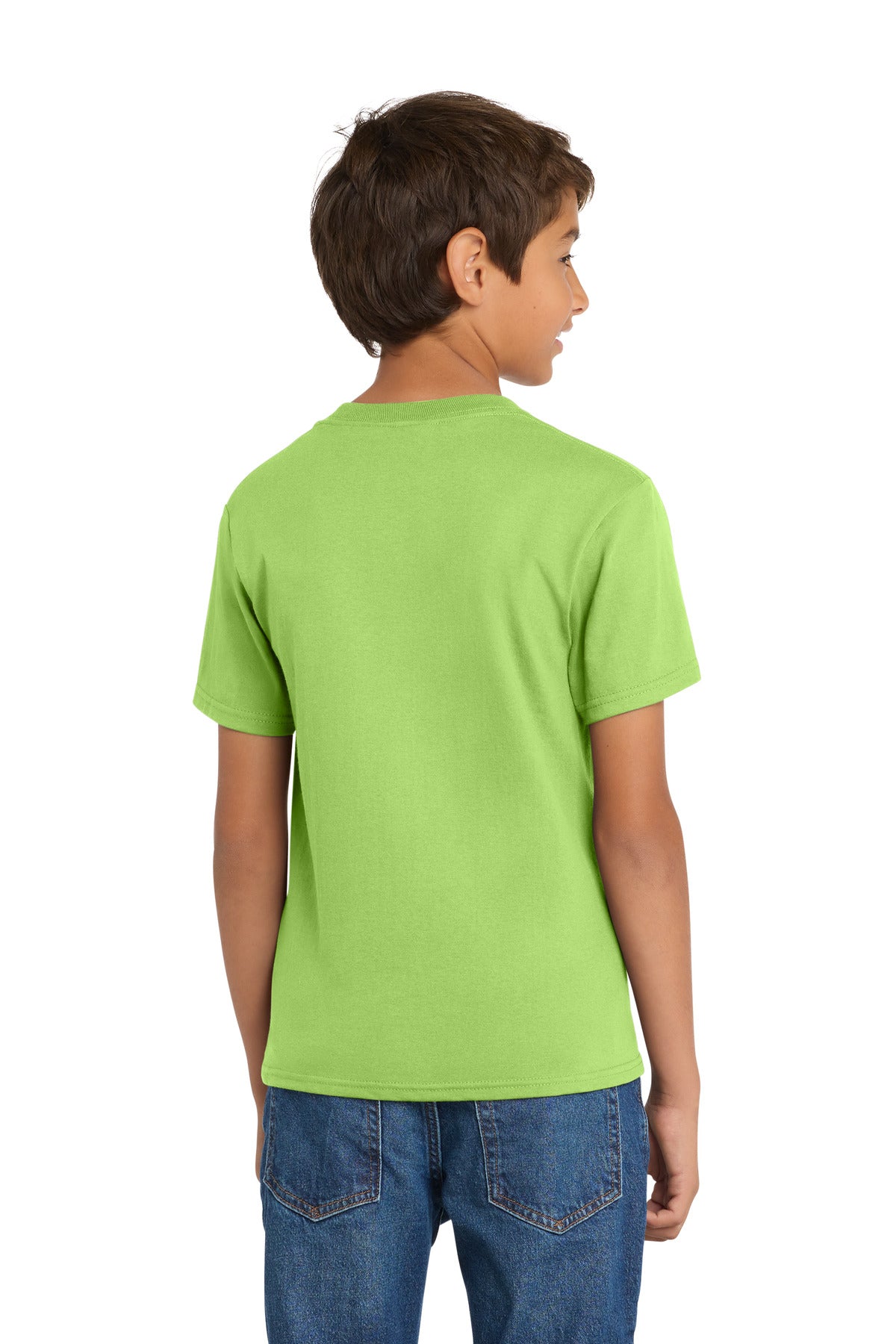 Port & Co Youth Core Cotton Tee - Lime
