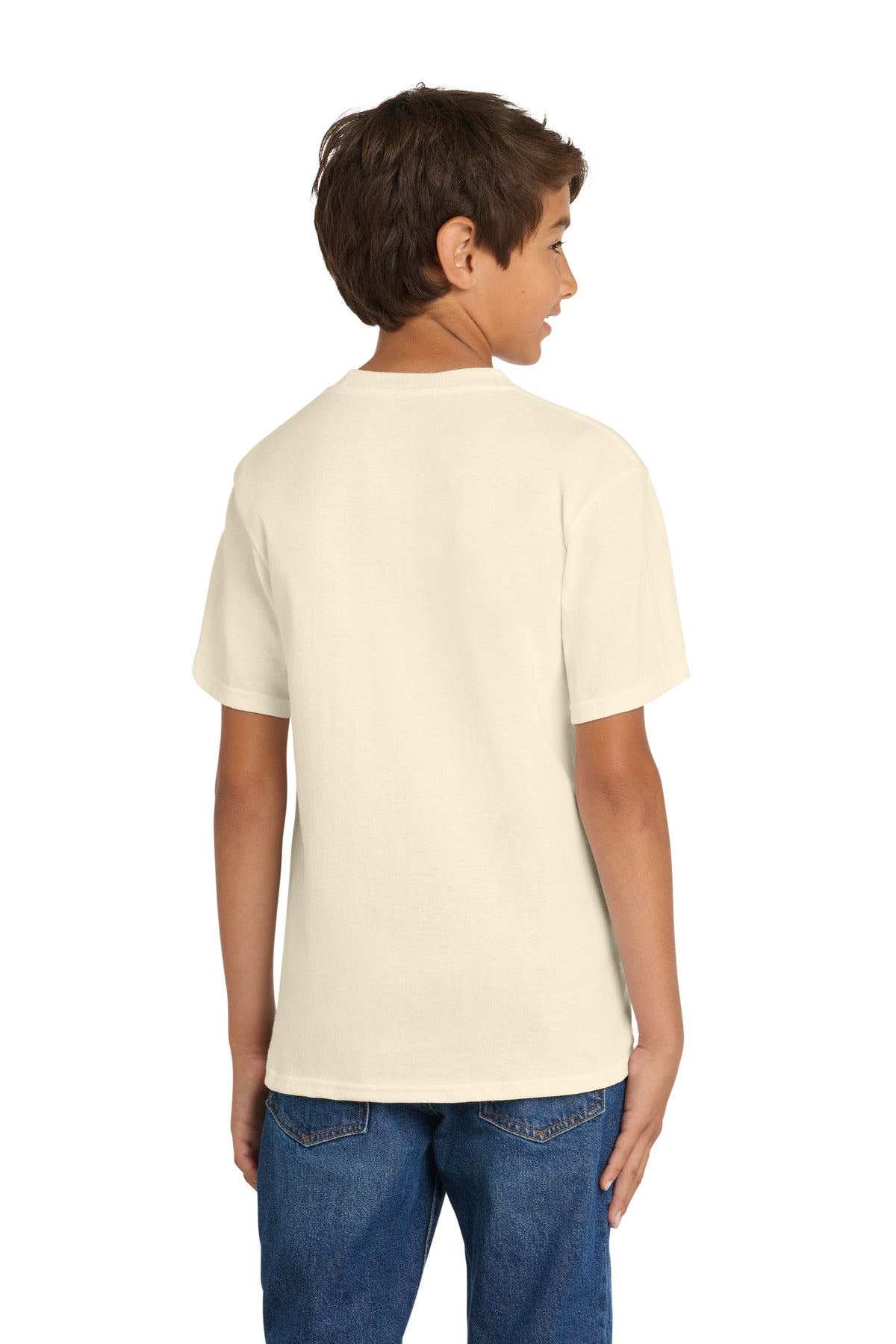 Port & Co Youth Core Cotton Tee - Natural