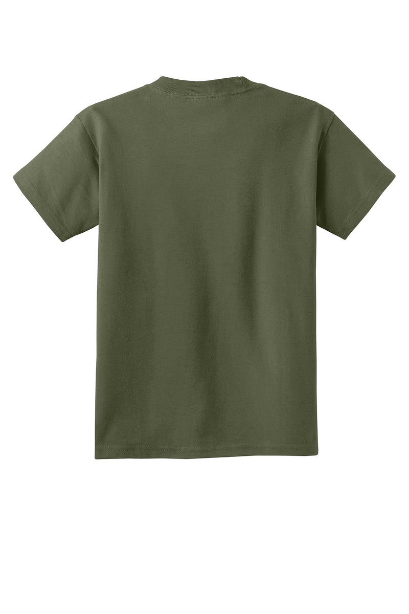 Port & Co Youth Core Cotton Tee - Olive Drab Green