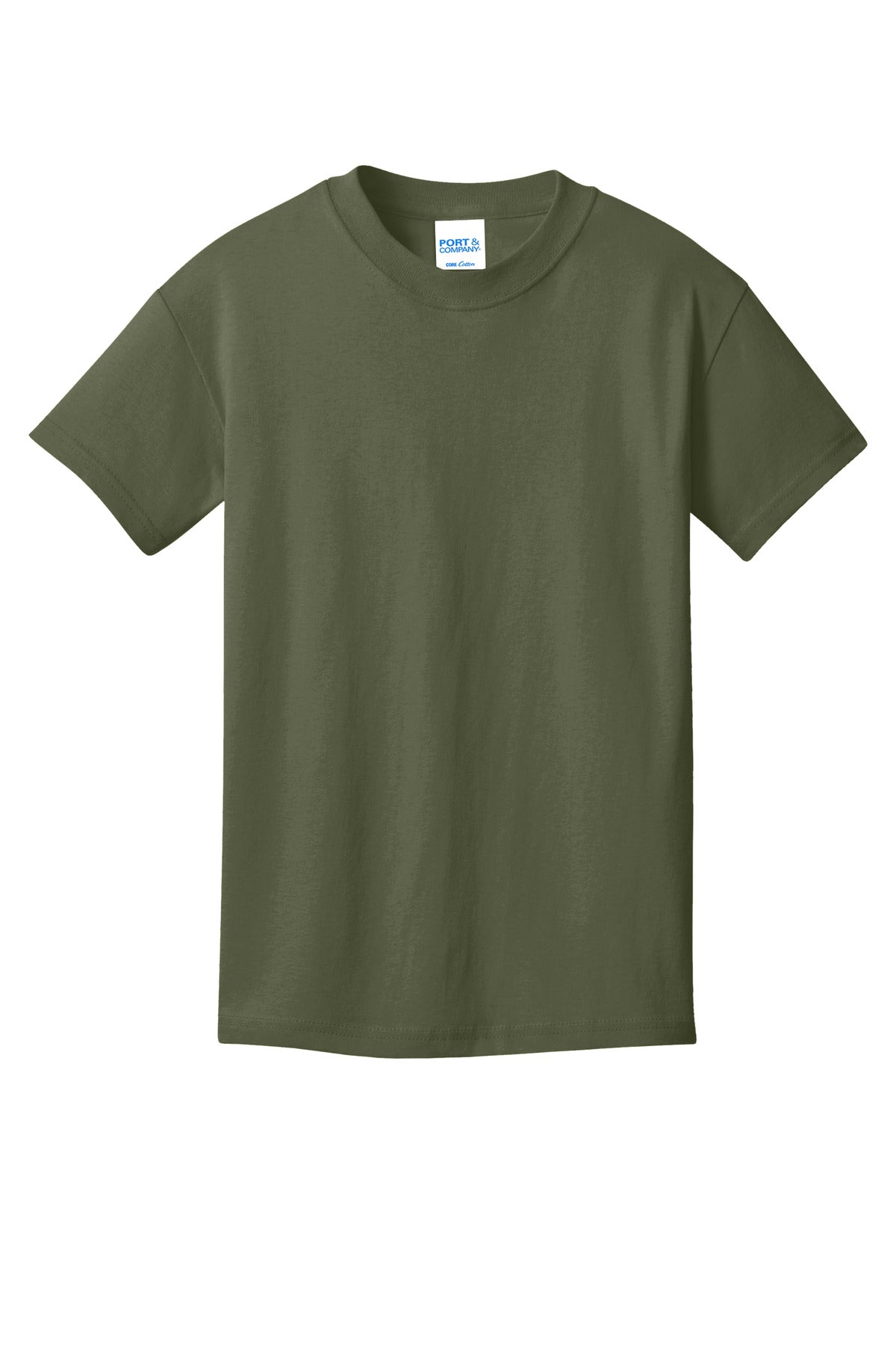 Port & Co Youth Core Cotton Tee - Olive Drab Green