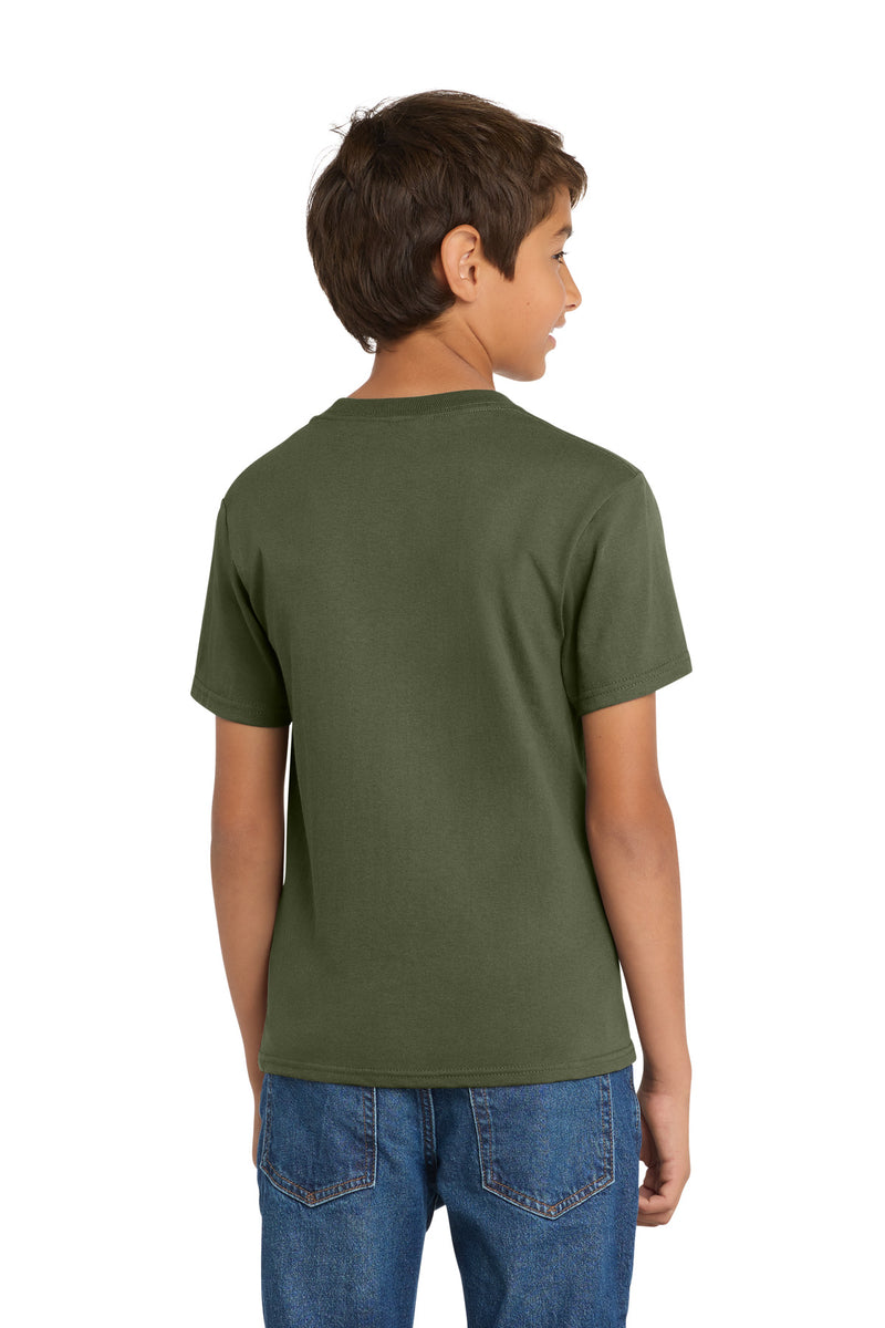 Port & Co Youth Core Cotton Tee - Olive Drab Green