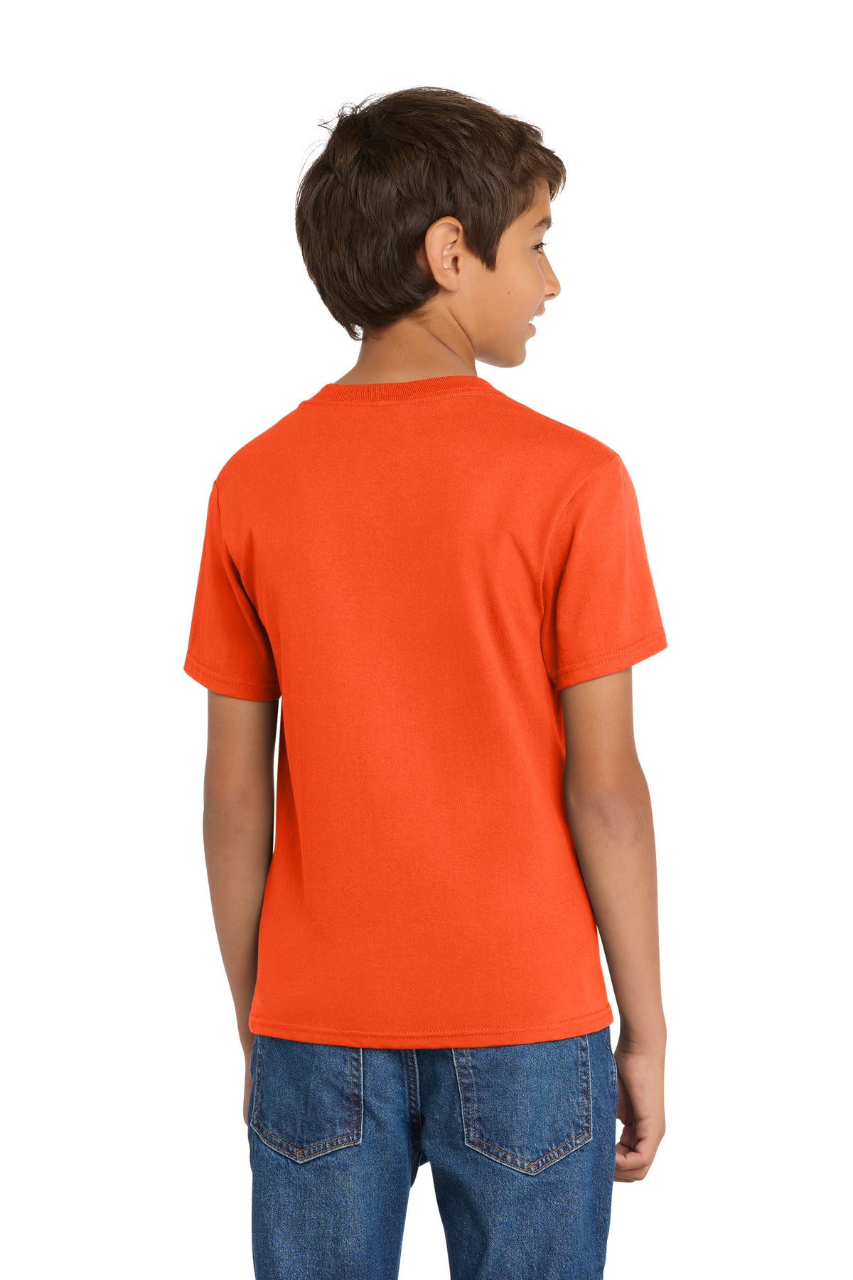 Port & Co Youth Core Cotton Tee - Orange