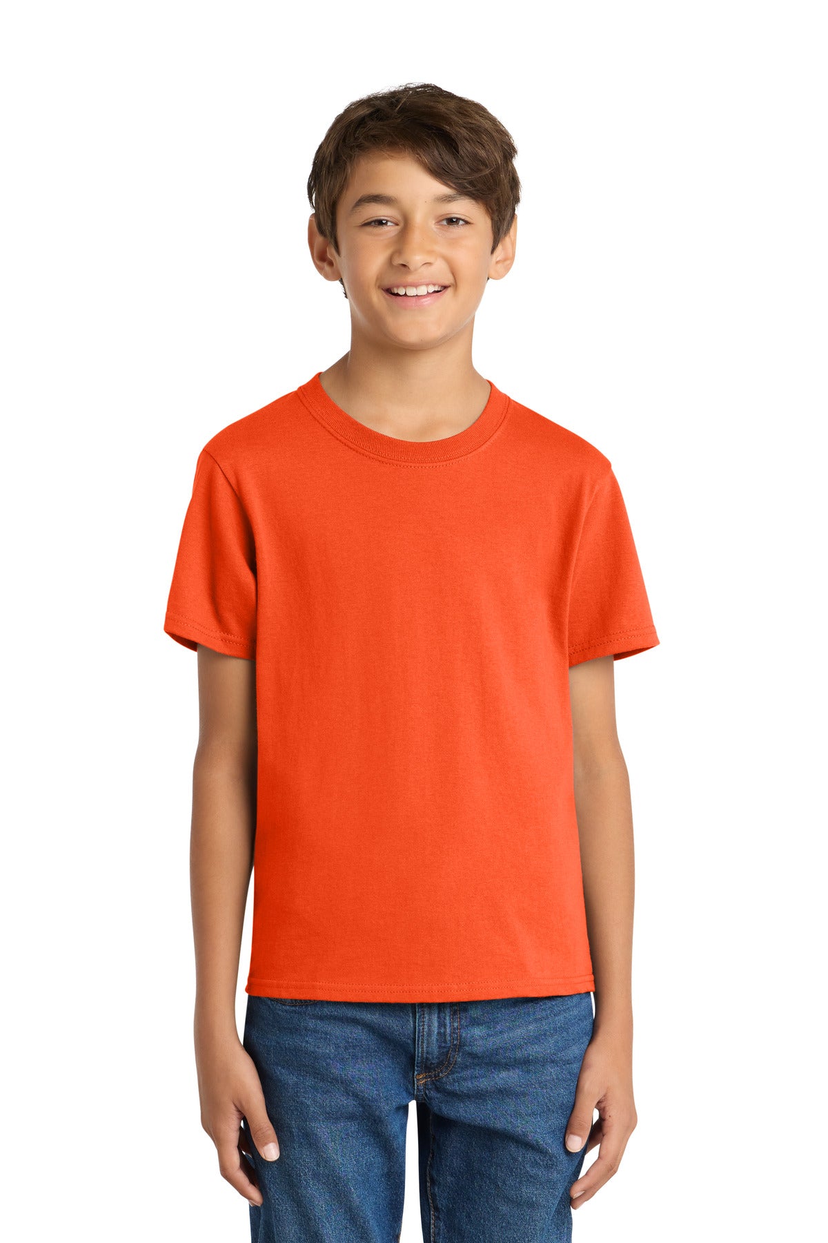 Port & Co Youth Core Cotton Tee - Orange