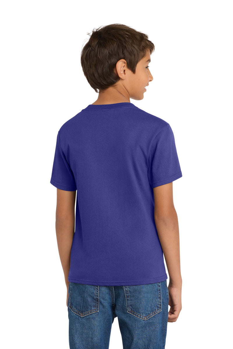 Port & Co Youth Core Cotton Tee - Purple