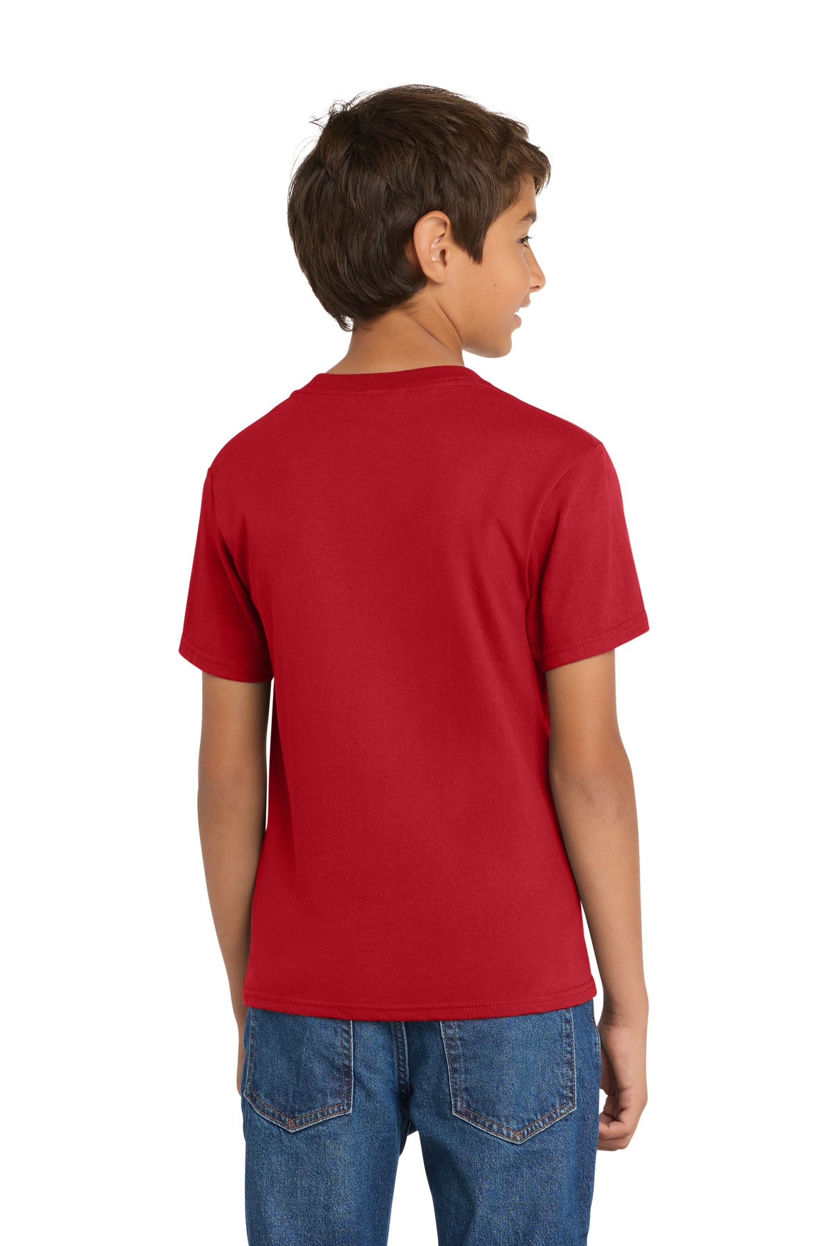 Port & Co Youth Core Cotton Tee - Red