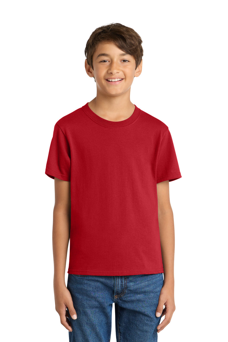 Port & Co Youth Core Cotton Tee - Red