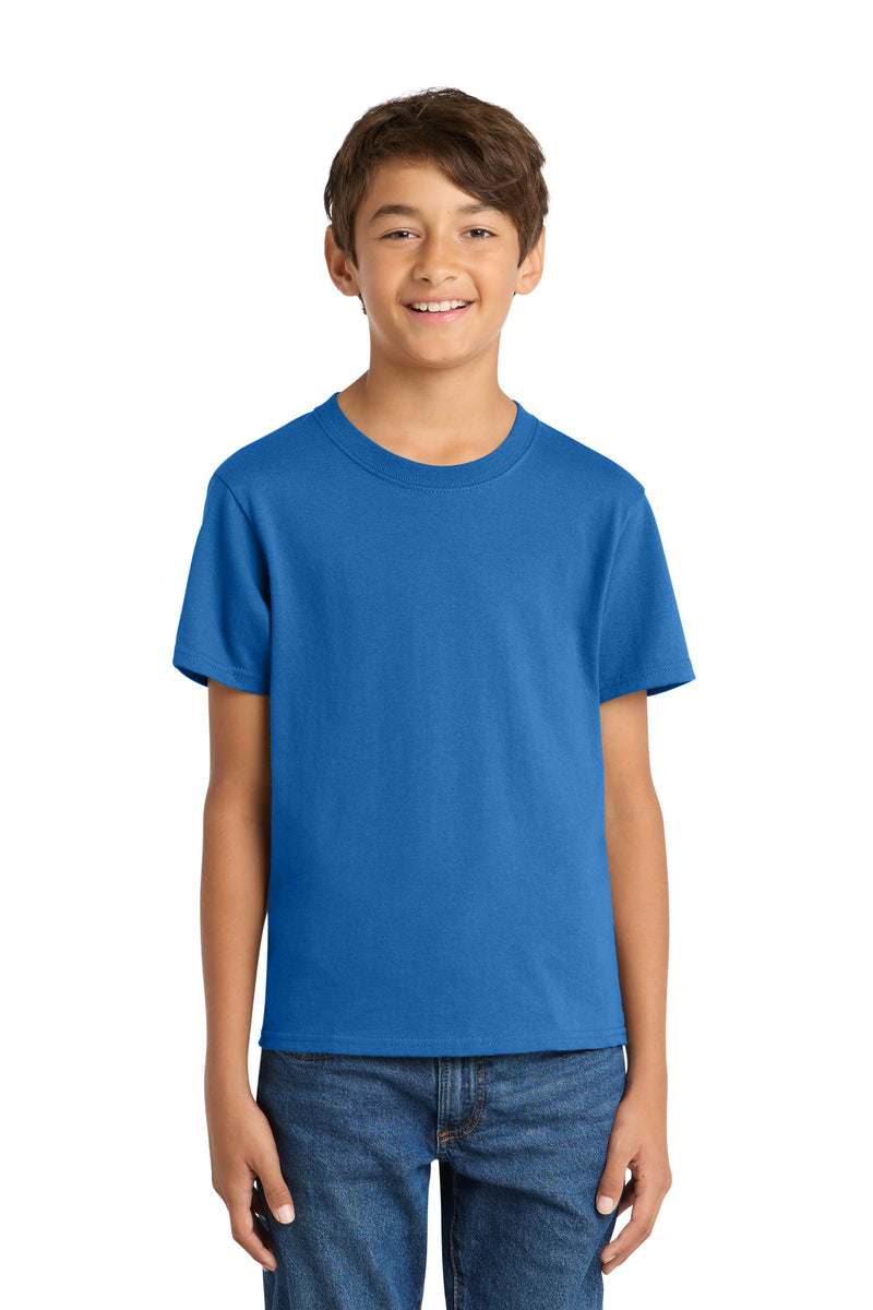 Port & Co Youth Core Cotton Tee - Royal