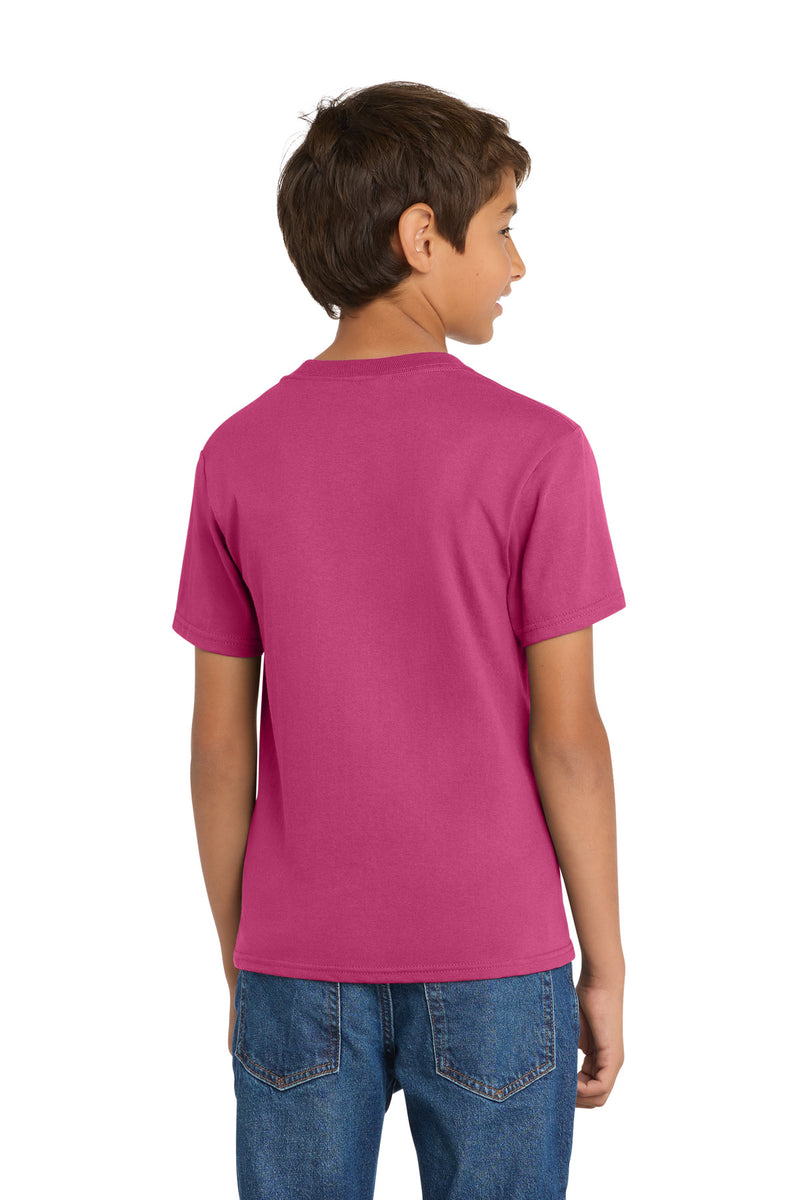 Port & Co Youth Core Cotton Tee - Sangria