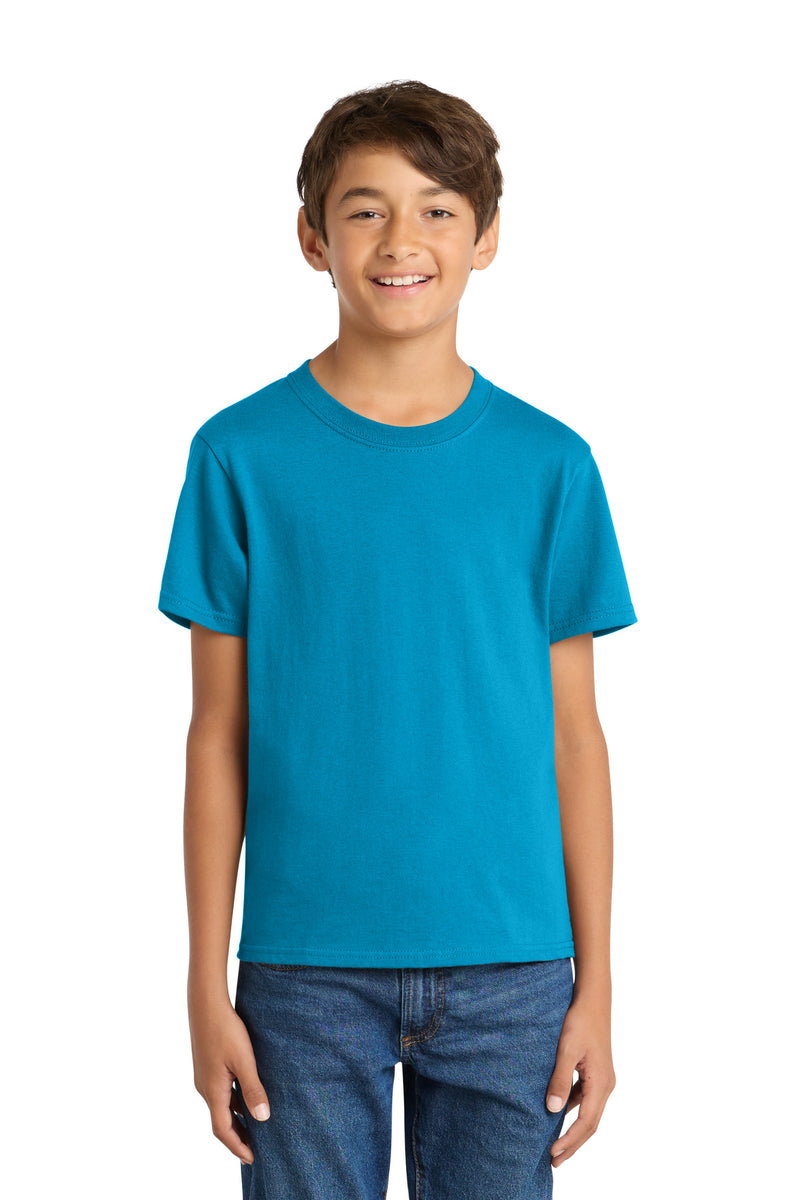 Port & Co Youth Core Cotton Tee - Sapphire