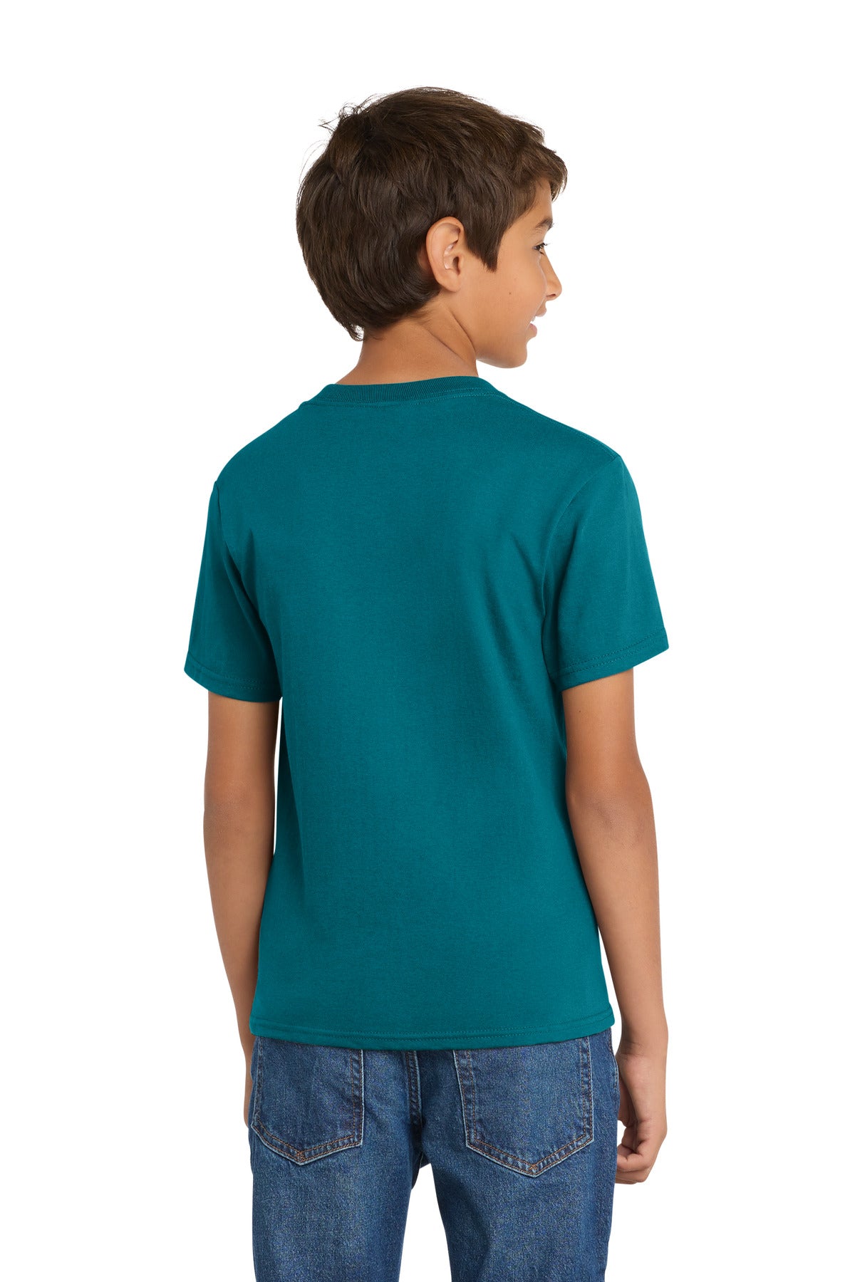 Port & Co Youth Core Cotton Tee - Teal