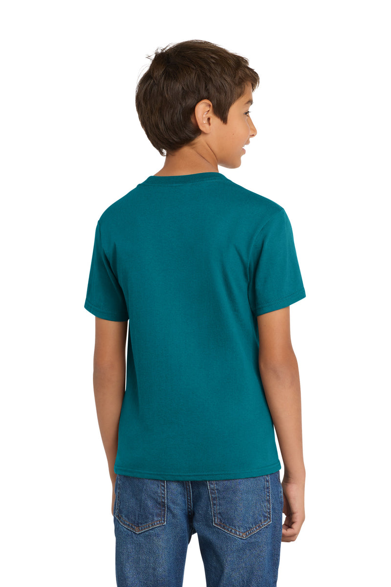Port & Co Youth Core Cotton Tee - Teal