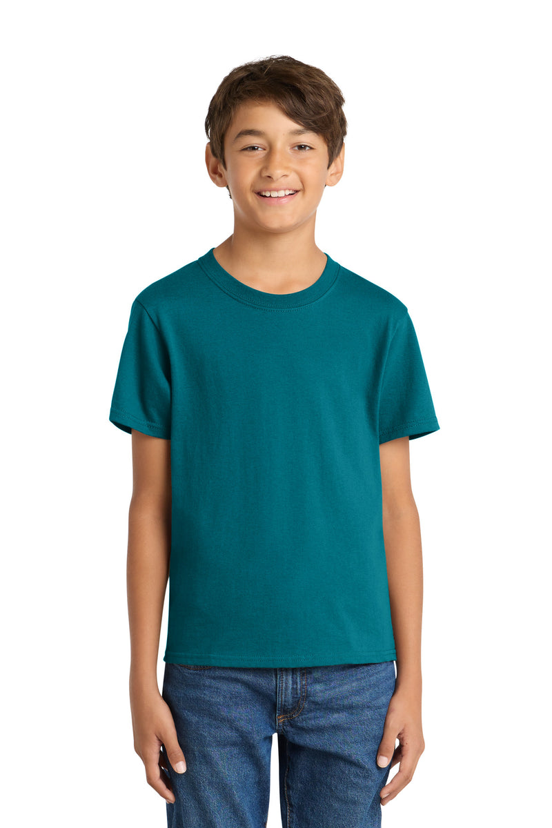 Port & Co Youth Core Cotton Tee - Teal