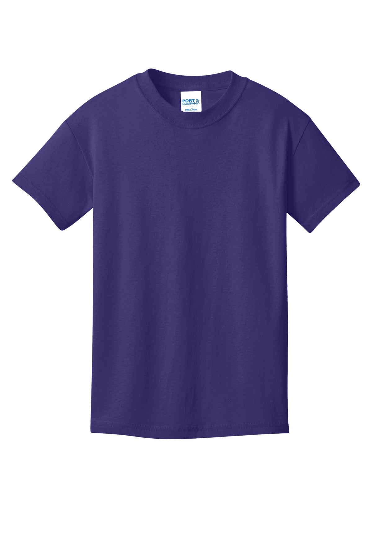 Port & Co Youth Core Cotton Tee - Team Purple