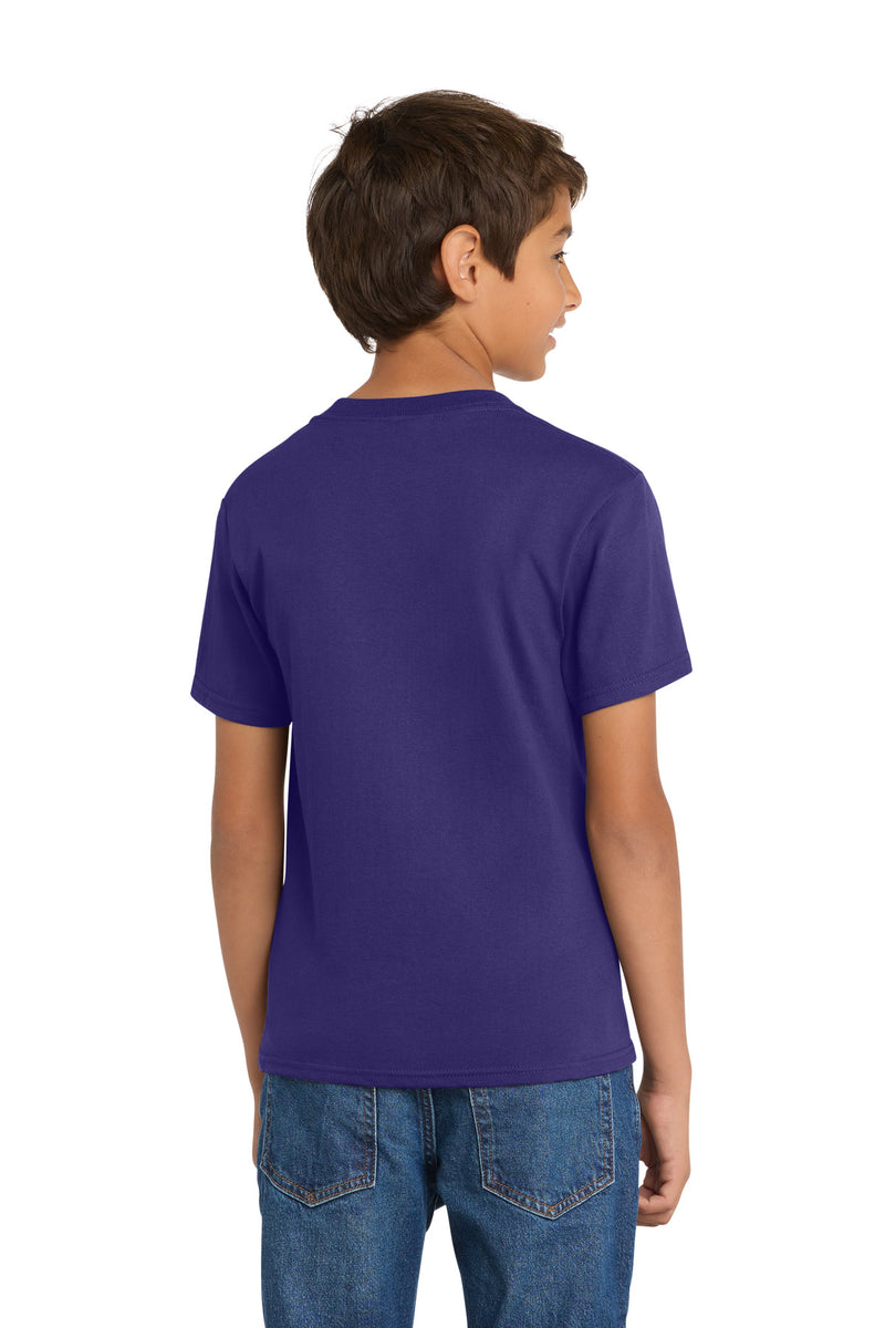 Port & Co Youth Core Cotton Tee - Team Purple