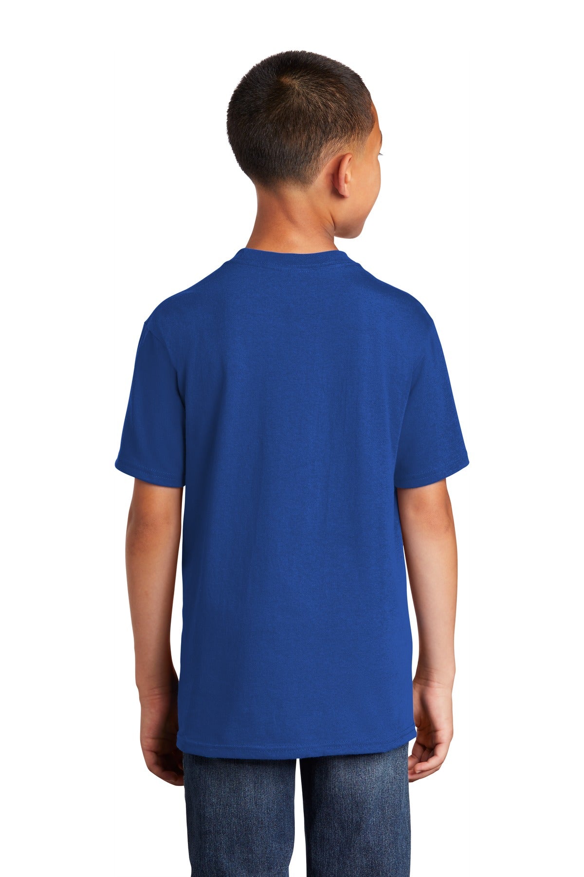 Port & Co Youth Core Cotton Tee - True Royal