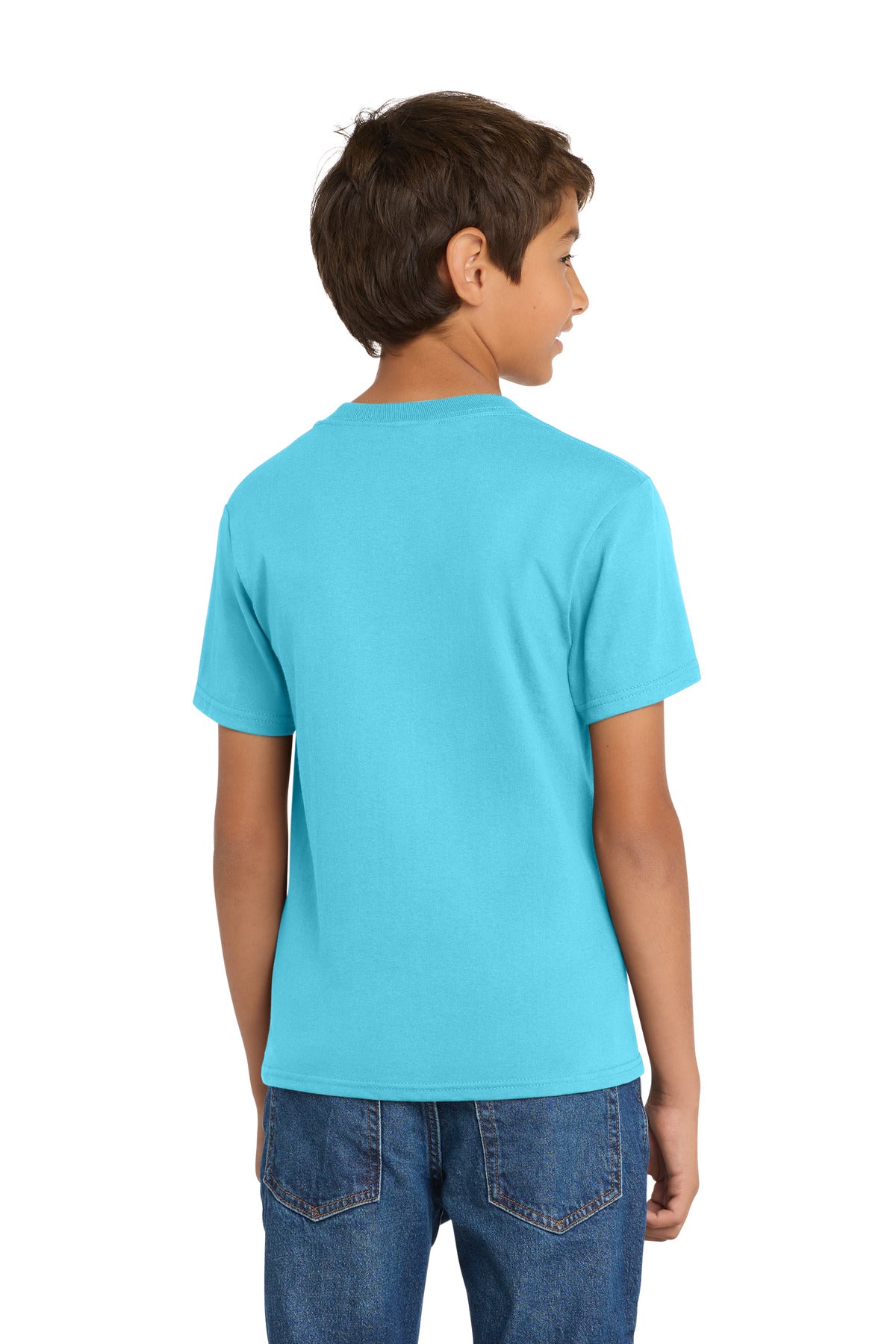 Port & Co Youth Core Cotton Tee - Tidal Wave