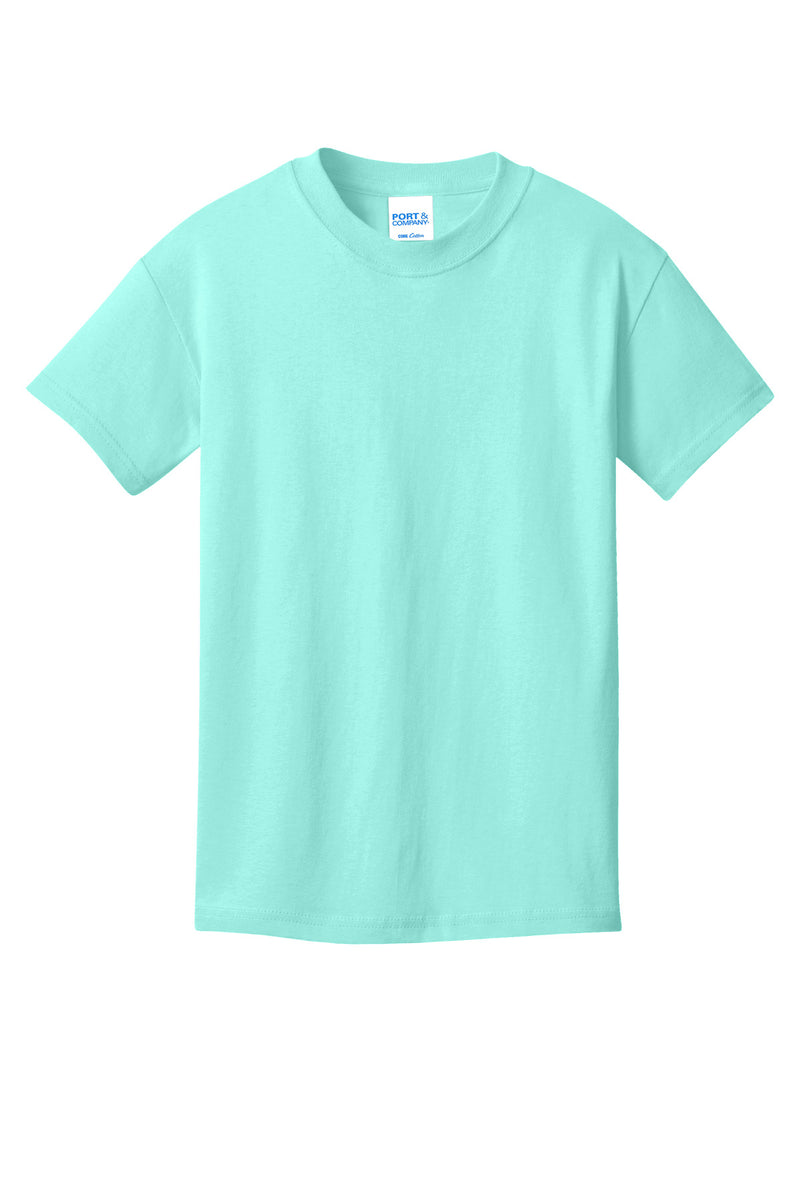 Port & Co Youth Core Cotton Tee - True Celadon