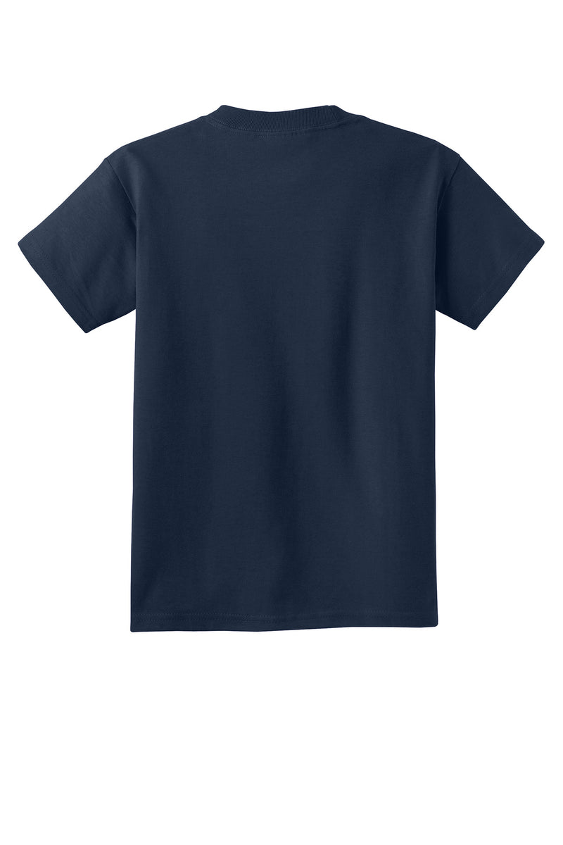 Port & Co Youth Core Cotton Tee - True Navy