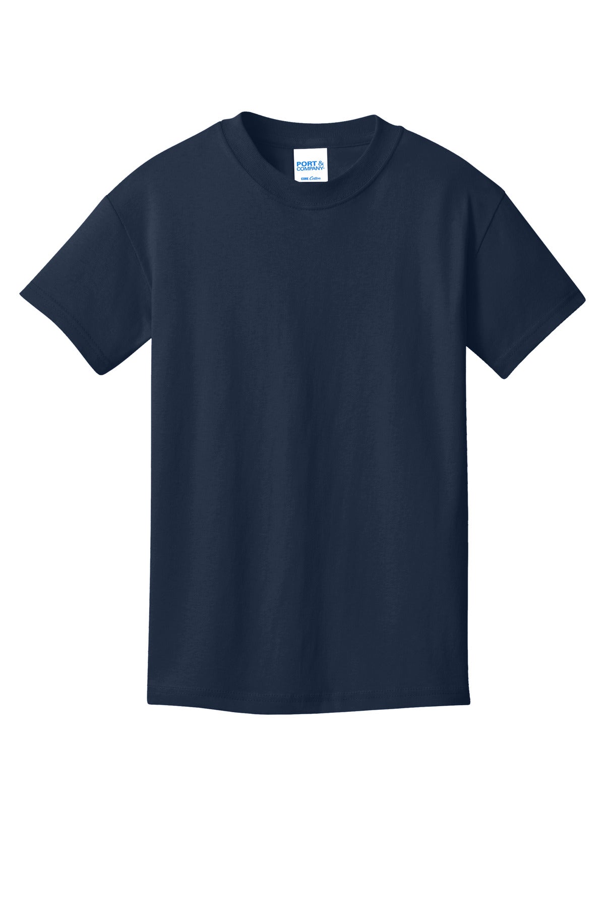 Port & Co Youth Core Cotton Tee - True Navy