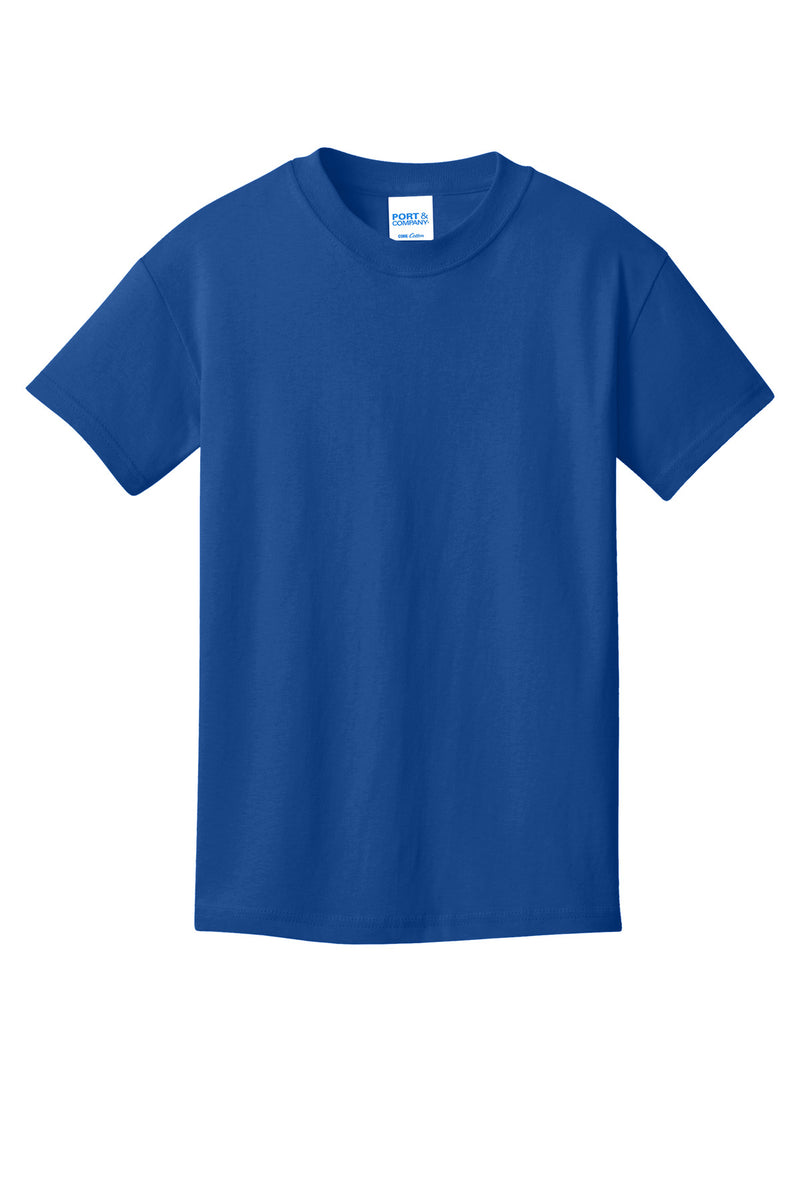 Port & Co Youth Core Cotton Tee - True Royal