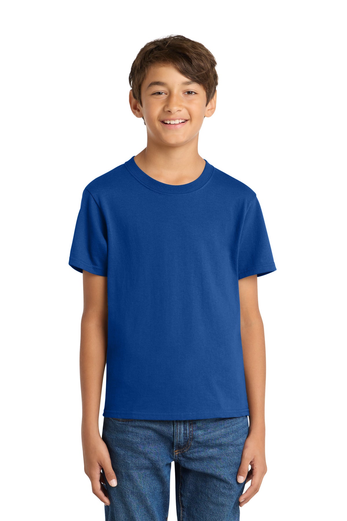 Port & Co Youth Core Cotton Tee - True Royal