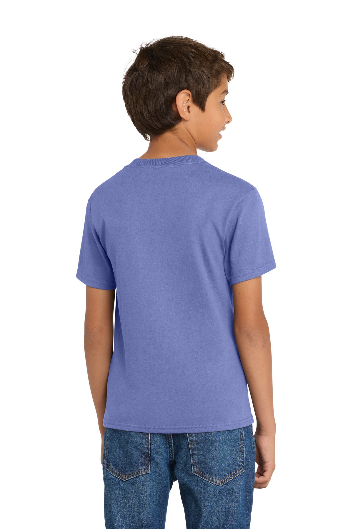 Port & Co Youth Core Cotton Tee - Violet