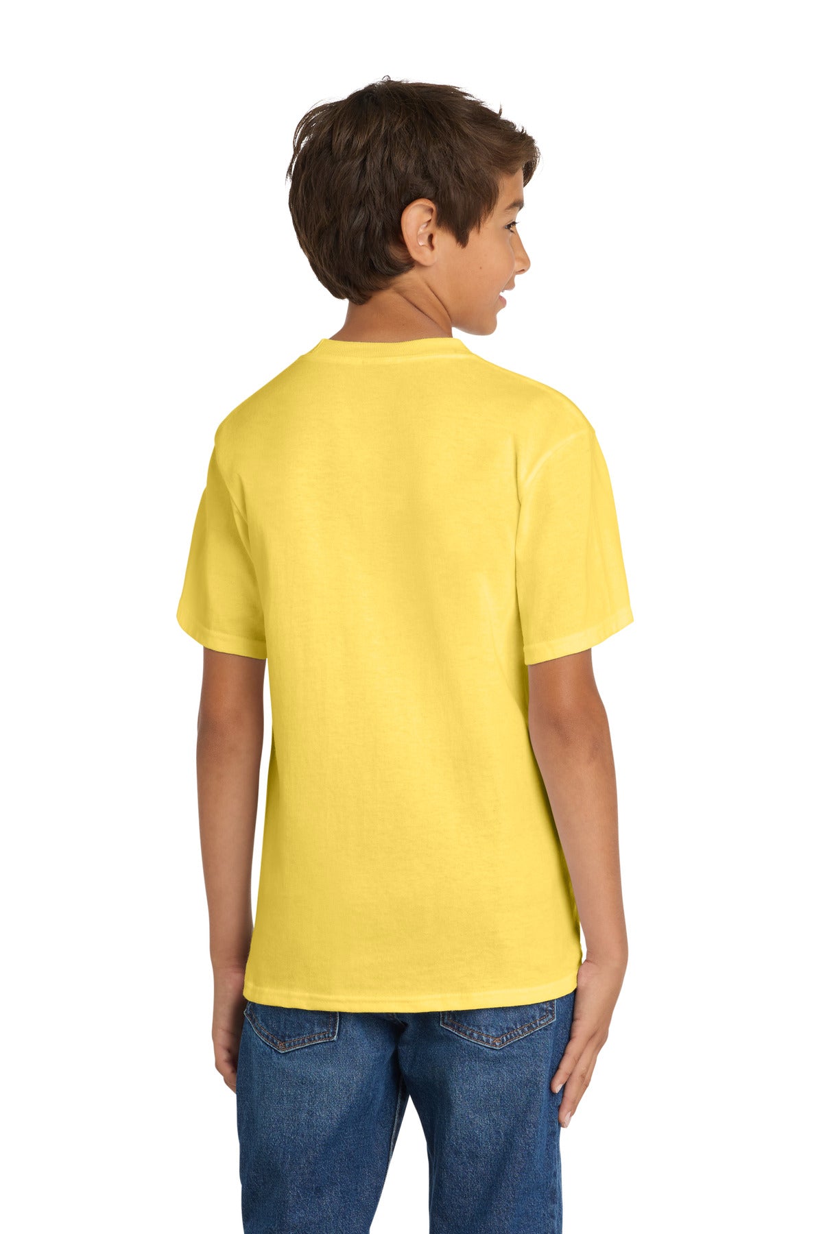 Port & Co Youth Core Cotton Tee - Yellow