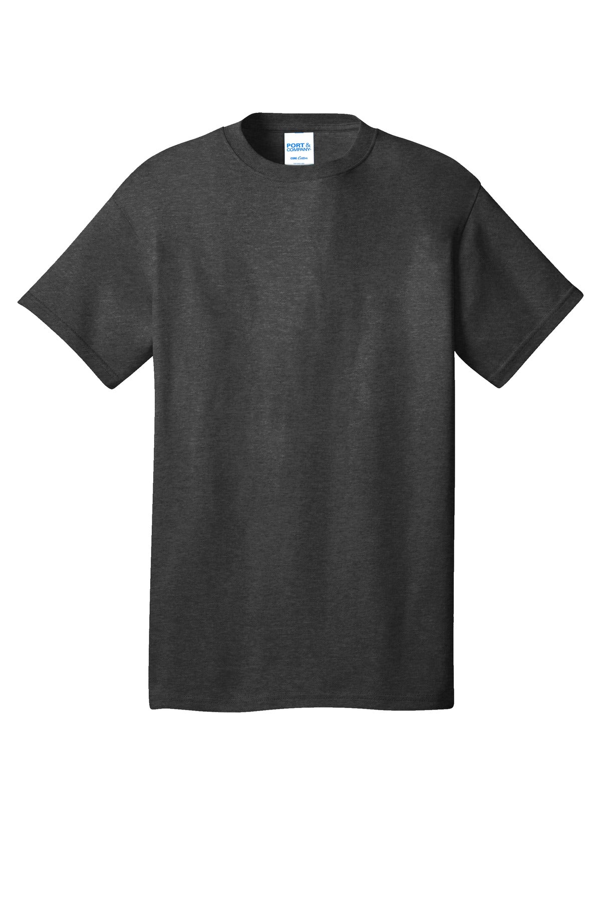 Port & Co Core Cotton Tee - Black Heather