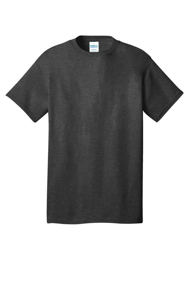 Port & Co Core Cotton Tee - Black Heather